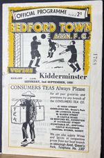 Bedford Town v Kidderminster Harriers, Southern League, 1950/51.