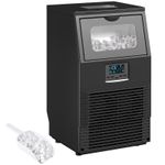 HOMCOM Commercial Ice Maker with 4kg Ice Storage for Home Restaurant