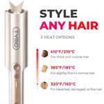 TYMO CURLPRO PLUS Automatic Curling Iron 1” Ceramic Hair Curler Rose Gold