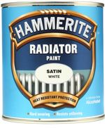 Hammerite Radiator Paint Satin Quick Drying White Paint 500ml