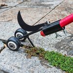 Cultivator Weeder Head Soil Roller Weeding Tool with Wheel Garden Sidewalk Weed