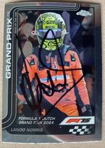 Lando Norris Hand Signed F1 McLaren Topps Chrome McLaren Card & Verified COA