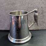 WM Widdop Pewter Christening Tankard Stork Ready To Engrave Name And Date