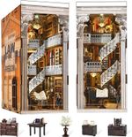 DIY Book Nook Minicity Law Library Wooden Dollhouse Kit Miniature 3D Model