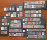 Gibraltar & Gold Coast stamps to 10s on cards QV-GV various M&U