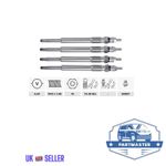 4X GLOW PLUGS FOR VW GOLF JETTA PASSAT CADDY BEETLE 1.4-1.6-2.0TDI 060963319F