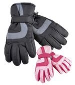 THINSULATE - Childrens Kids Boys Thermal 3M 40g Waterproof Black Ski Gloves