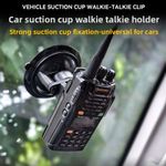 Car Suction Cup Walkie Talkie Mount Base EDC Tool Hanging Storage