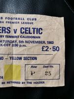 RARELY DO YOU FIND A PERFECT CELTIC V RANGERS 1983 FOOTBALL TICKET..... BUT....