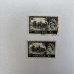 Royal Mail Great Britain Queen Elizabeth II £1 Decimal Castle Postage Stamp x2