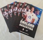 England v Argentina Official Programme 23/11/25  Autumn Nations Mint Condition