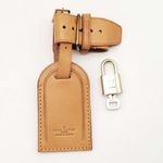 Authentic Louis Vuitton Luggage tag with Lock and Key