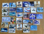 30 AEROPLANE GB Used Stamps Off Paper, Aviation. Thematics.