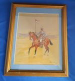Original Boarded Linen Cloth 1925 Watercolour by Walter-Richards (Wollen Style)