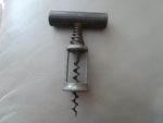 ANTIQUE CORKSCREW SPRING ASSISTED  GOOD SPRING & SPIRAL FULTED HANDLE