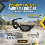 Protective Tactical Airsoft Goggles Metal Mesh Eye Protection Paintball Hunting
