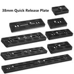 Quick Release Plate 38mm Arca-Swiss Standard 1/4" Mount For Camera Tripod