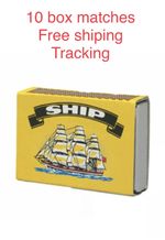 10 x BOXES OF SHIP SAFETY MATCHES BBQ CANDLES CAMPING COOKING UK
