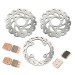 Front Rear Brake Discs Disks Pads For Suzuki LTZ LT-Z 400 03-14 06 07 KFX 400