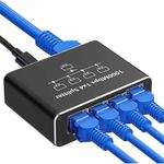 1000Mbps RJ45 Gigabit Ethernet Splitter LAN Network Internet 1 to 4 Out Adapter.