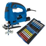 Draper Orbital Jigsaw 550W 230V Electric Variable Speed Pendulum + 15pc Blades