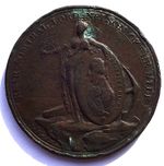 1798 Battle of the Nile ( Davison's Medal ) AE Bronze Medal ( Eimer 890 ) aF/F