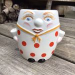 Old Vintage Retro Lord Nelson Pottery Humpty Dumpty Wall Pocket Vase - July 1971