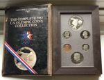 USA Coin Set 1983 S Los Angeles Olympics Proof Prestige Set Silver 1 Dollar #MBD