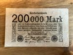 Germany Banknote. 200,000 Mark. Dated 1923. Pick 100