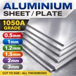 Aluminium Sheet / Plate 1050A 0.5mm–3mm Thick All Sizes Cut to Size