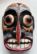 Vintage Mask Demon Sri Lankan? Indonesian? Wall Hanging
