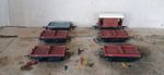Triang OO Gauge Flat Bed Wagons & Brake Van Job Lot Spares Repair Read Des