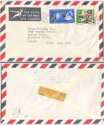 South Africa #262, 305 Durban South Africa to Morton Grove IL, 1951. Air Mail