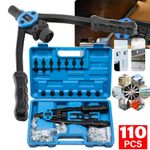 RIVETER GUN M3 M5 M6 M8 M10 M12 RIVETER KIT PROFESSIONAL RIVNUT M3-M12 MANDRELS