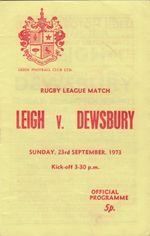 Leigh v Dewsbury 1973/4 (23 Sep)