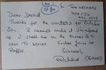 ORIGINAL HANDWRITTEN LETTER RICHARD BRIERS The Good Life