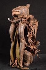 A Rare African Bakongo Kono Dog Voodoo Statue DR Congo Afrika Africa Afrique1921