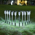 5~10PCS Solar LED Stake Lights Outdoor Garden Lamps Pathway Yard Lawn Decor