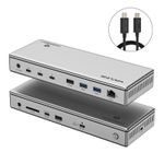 Thunderbolt 4 Docking Station 40Gbps 2x 4K Monitors 98W PD 2.5G RJ45 12-in-1