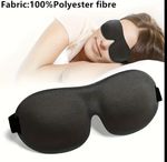 Sleeping 3D Mask, Eye Blackout Blindfold Soft Travel Eye Cover 100% Polyester