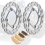 Front Brake Discs Disks & Pads For Yamaha Grizzly 550 700 07-25 Kodiak 700 16-23