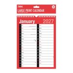 2027 A4 CALENDAR / PLANNER  - MONTH TO VIEW - LARGE PRINT  - SPIRAL BOUND