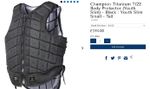 2018 reg TALL Large Slim Youth YSL Body Protector .Champion Ti22 Racesafe style