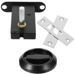 Black Stainless Steel Door Lock with Hidden Pull Ring for Durable Door Security