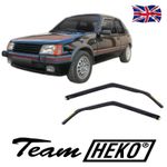 Wind Deflectors Fits Peugeot 205 1983-1998 3-Door 2-Pcs Set Tinted Heko