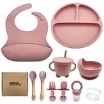 TINY TRENDSETTERS 11 Pcs Baby Weaning Set | BPA Free Silicone, Baby Feeding set
