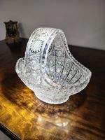Bohemian Crystal Cut Glass Fruit Bowl