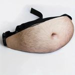 Dadbag Body Waist Belt Bum Bag 3D Funny Hairy Beer Fat Belly Pack Pouch WaistBag