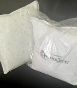 PERRIER JOUET  CHAMPAGNE   CUSHION WHITE AND GREEN COLOURWAY 37x37cm  BRAND NEW