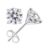 1.0ct Round Cut Lab‑Created Diamond Test Pass VVS1/D/Excellent 18K Gold Earrings